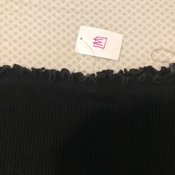 Knit off the shoulder crop top - Picture 2 of 3